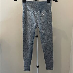 Gymshark Heathered Navy Blue Leggings - Size Small